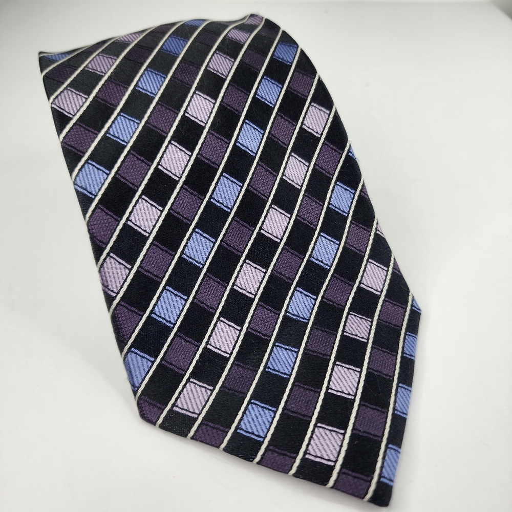 VALERIO GARATI Purple Silk Tie.
